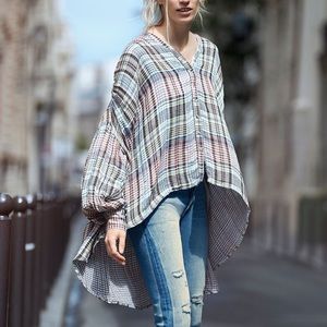 Free People Come On Over Buttondown Top